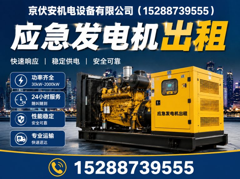 邢台柴油发电机组出租展示图